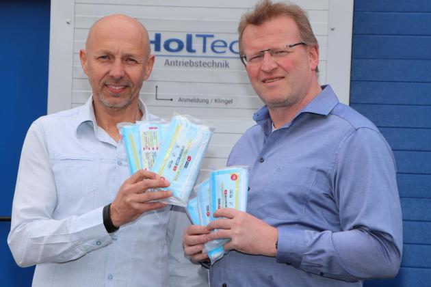 Frank Hoffmann und Michael Wagner, Geschäftsführer HolTech Antriebstechnik