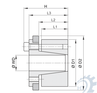 Zeichnung Spannsätze HT 15